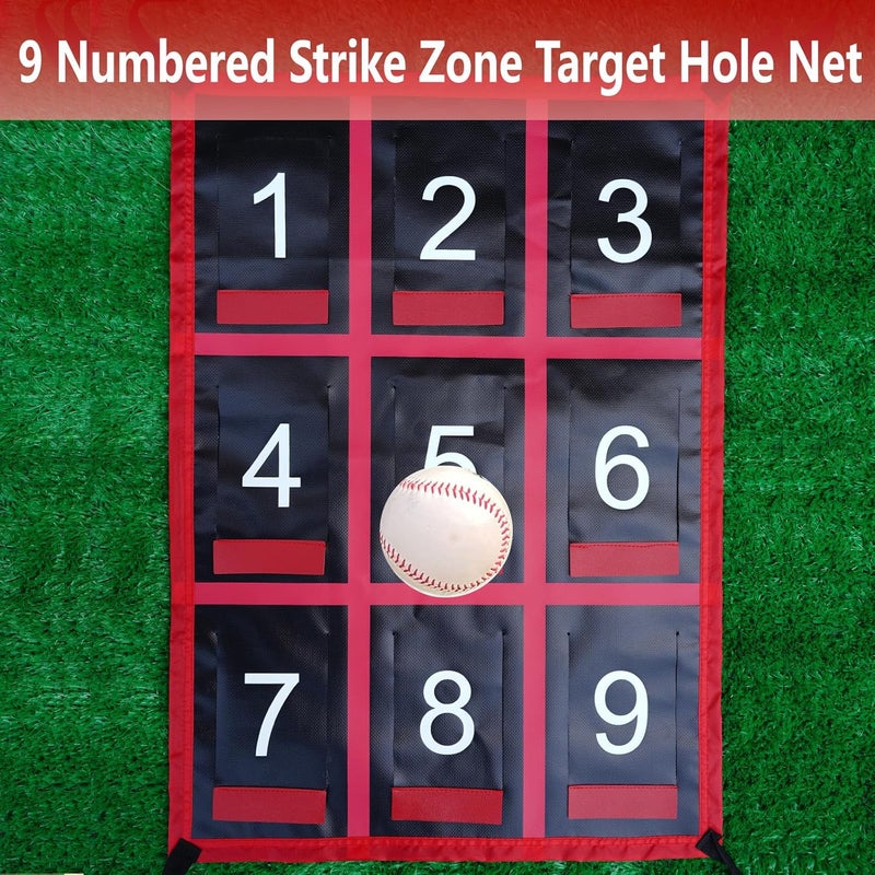 CORECISE Strike Zone Target for Baseball Softball net, Throwing Pitching Hitting Batting Catching Practice Target, Pitcher Accuracy Training Aids - Image 3